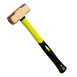 TMAX Non-Sparking Brass Head Sledge Hammer 8 Pound, Fiber Glass Brass Striking Head