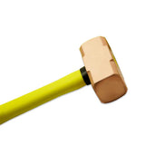 TMAX Non-Sparking Brass Head Sledge Hammer 8 Pound, Fiber Glass Brass Striking Head