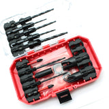 TMAX 15pc Countersink Drill Bit Set for Screws,With Tapered Drills, Wood Plug Cutters And PH bits