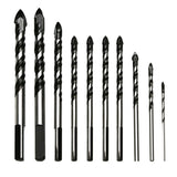 TMAX 10 pc 1/8-1/2 Inch Masonry Drill Bit Set with Industrial Strength Carbide Drill Bit Tip