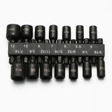 TMAX 14pc Magnetic Cr-V Steel Imperial and Metric Impact Power Hex Nut Driver Master Kit
