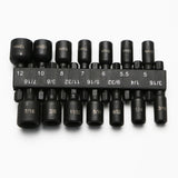 TMAX 14pc Cr-V Magnetic Impact Power Hex Nut Driver Master Kit with 1/4" Hex Shank