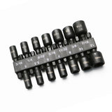 TMAX 14pc Magnetic Cr-V Steel Imperial and Metric Impact Power Hex Nut Driver Master Kit