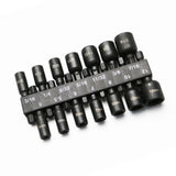 TMAX 14pc Cr-V Magnetic Impact Power Hex Nut Driver Master Kit with 1/4" Hex Shank