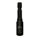 TMAX 10pc 3/16" Cr-V Steel Magnetic Impact Power Hex Nut Driver Set with 1/4" Hex Shank