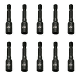 TMAX 10pc 9/32" Magnetic Nut Driver Set Cr-V Steel  Impact Power Hex Nut Driver with 1/4" Hex Shank