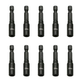 TMAX 10pc 5.5mm Magnetic Nut Driver Set Cr-V Steel Impact Power Hex Nut Driver with 1/4" Hex Shank