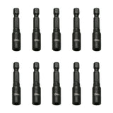 TMAX 10pc 5.5mm Cr-V Steel Magnetic Impact Power Hex Nut Driver Set with 1/4" Hex Shank