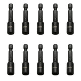 TMAX 10pc 6mm Magnetic Nut Driver Set Cr-V Steel Impact Power Hex Nut Driver with 1/4" Hex Shank
