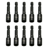 TMAX 10pc 7mm Magnetic Nut Driver Set Cr-V Steel Impact Power Hex Nut Driver with 1/4" Hex Shank