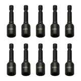 TMAX 10pc 8mm Magnetic Nut Driver Set Cr-V Steel Impact Power Hex Nut Driver with 1/4" Hex Shank