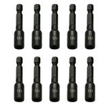 TMAX 10pc 1/4" Magnetic Nut Driver Set Cr-V Steel Impact Power Hex Nut Driver with 1/4" Hex Shank