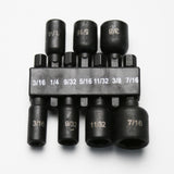TMAX 7pc 3/16-7/16" Magnetic Cr-V Steel Imperial Unit Impact Power Hex Nut Driver  Master Kit