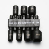 TMAX 7pc 3/16-7/16" Cr-V Steel Imperial Unit Magnetic Impact Power Hex Nut Driver  Master Kit