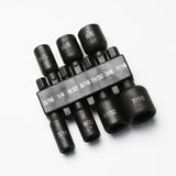 TMAX 7pc 3/16-7/16" Magnetic Cr-V Steel Imperial Unit Impact Power Hex Nut Driver  Master Kit