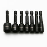 TMAX 7pc 5-12mm Magnetic Cr-V Steel Metric Unit Impact Power Hex Nut Driver  Master Kit