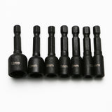TMAX 7pc 5-12mm Cr-V Steel Metric Unit Magnetic Impact Power Hex Nut Driver  Master Kit