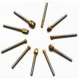TMAX 20 pc Rotary Bits Burr Set with 1/8 " Shank for DIY Woodworking, Carving, Engraving, Drilling