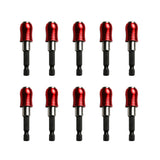 TMAX 10 pc Quick Release Security Screwdriver Bit Holder Impact Ready, 1/4 Inch Hex Shank