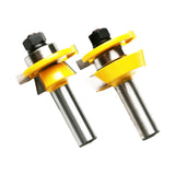 TMAX Cabinet Door Rail and Stile Router Bits Set 2 Bit Shaker with 1/2" Shank