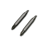 TMAX 2 pc PH2+1/4" Flat Double End Screwdriver Bit With Lock Ball for 15-in-1 Klein 32305