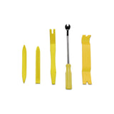 TMAX 5pc Nylon Auto Trim No-Scratch Removal Tool Kit for Panel & Audio Dashboard Dismantle Yellow