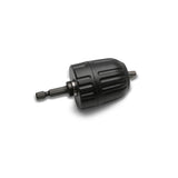 TMAX Quick Change 0.8-10mm Keyless Drill Chuck, 3/8"-24 UNF Thread Diameter, 1/4" Hex Shank