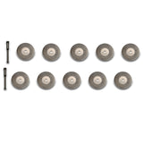 TMAX 10 pc 1-1/8" Solid Diamond Coated Cut Off Wheel Saw Disc with 2 Mandrel 1/8" Shank for Dremel