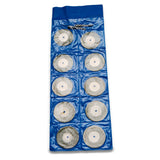 TMAX 10 pc 1-3/4" Solid Diamond Coated Cut Off Wheel Saw Disc with 2 Mandrel 1/8" Shank for Dremel