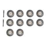 TMAX 10 pc 1-3/4" Solid Diamond Coated Cut Off Wheel Saw Disc with 2 Mandrel 1/8" Shank for Dremel