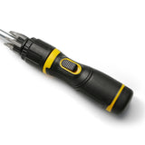 TMAX 13-in-1 Ratcheting Multitool Screwdriver Set with 12 Bits, Ergonomic Adjustable Angle Handle