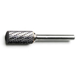 TMAX SA-5 Tungsten Carbide Rotary Burr File, 1/2" Cylinder Shape Double Cut Head and 1/4" Shank 