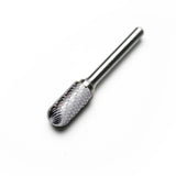 TMAX SC-5 Tungsten Carbide Rotary Burr File, 1/2" Cylinder Shape Double Cut Head and 1/4" Shank 