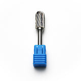 TMAX SC-5 Tungsten Carbide Rotary Burr File, 1/2" Cylinder Shape Double Cut Head and 1/4" Shank 