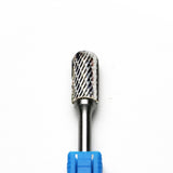 TMAX SC-5 Tungsten Carbide Rotary Burr File, 1/2" Cylinder Shape Double Cut Head and 1/4" Shank 