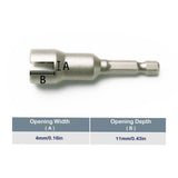 TMAX 8 pc Slot Power Wing Nut Driver Wrenches Set, 1/4" Hex Shank for Panel Nuts Screws Bolt