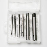 TMAX 6 pc 3/4 Flute Tap Extractor Broken Head Screw Remover Stripped Tap Drill Set 