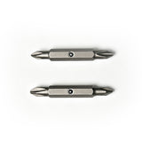 TMAX 2pc PH1 + PH2 Phillips Double End Screwdriver Bit for Klein Screwdriver Nut Driver