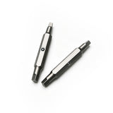 TMAX 2pc #1+#2 Square Double End Robertson Insert Bit With Lock Ball for 15-in-1 Klein 32305