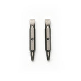 TMAX 2pc 3/16"+1/4" Flat Slot Double End Insert Bit for Klein Screwdriver Nut Driver