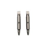 TMAX 2pc 3/16"+1/4" Flat Slot Double End Insert Bit With Lock Ball for 15-in-1 Klein 32305
