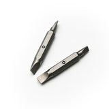 TMAX 2pc 3/16"+1/4" Flat Slot Double End Insert Bit for Klein Screwdriver Nut Driver