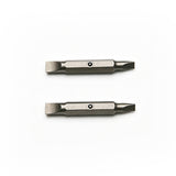 TMAX 2pc 3/16"+1/4" Flat Slot Double End Insert Bit for Klein Screwdriver Nut Driver