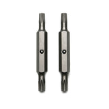 TMAX 2pc T20 + T25 Torx Star Double End Screwdriver Bit With Lock Ball for 15-in-1 Klein 32305