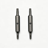 TMAX 2pc T10 + T15 Torx Star Double End Screwdriver Bit for Klein Screwdriver NutDriver