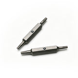 TMAX 2pc T10 + T15 Torx Star Double End Screwdriver Bit for Klein Screwdriver NutDriver