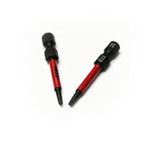 TMAX 10pc T8H Tamper Proof Torx 2" Impact Torsion Screwdriver Bit S2 Steel with 1/4" Hex Shank
