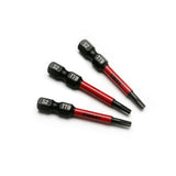 TMAX 10pc T9H Tamper Proof Torx 2" Impact Torsion Screwdriver Bit S2 Steel with 1/4" Hex Shank
