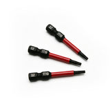 TMAX 10pc T10H Tamper Proof Torx 2" Impact Torsion Screwdriver Bit S2 Steel with 1/4" Hex Shank