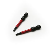 TMAX 10pc T10H Tamper Proof Torx 2" Impact Torsion Screwdriver Bit S2 Steel with 1/4" Hex Shank